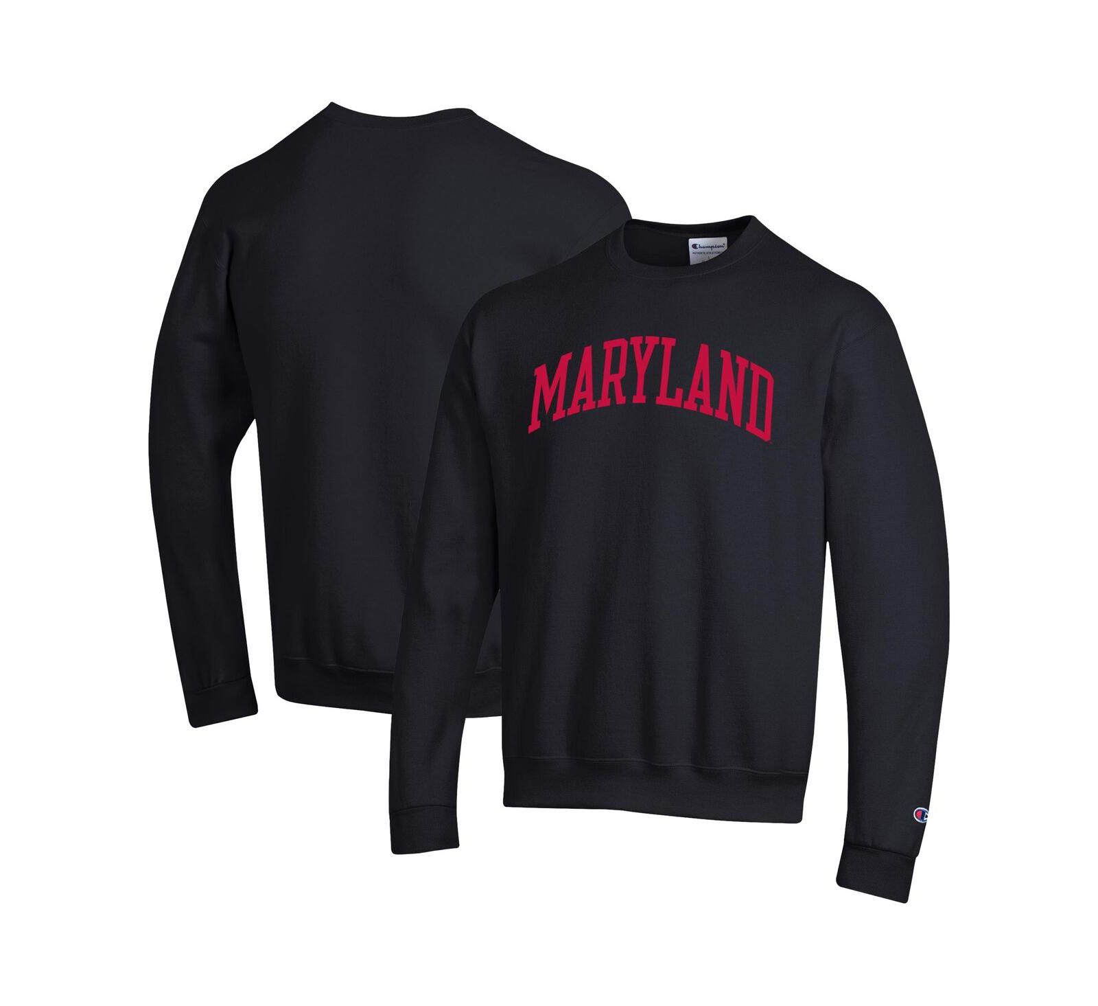 Мужское флисовое свитшот-толстовка Champion Basic Arch Maryland Terrapins, черное