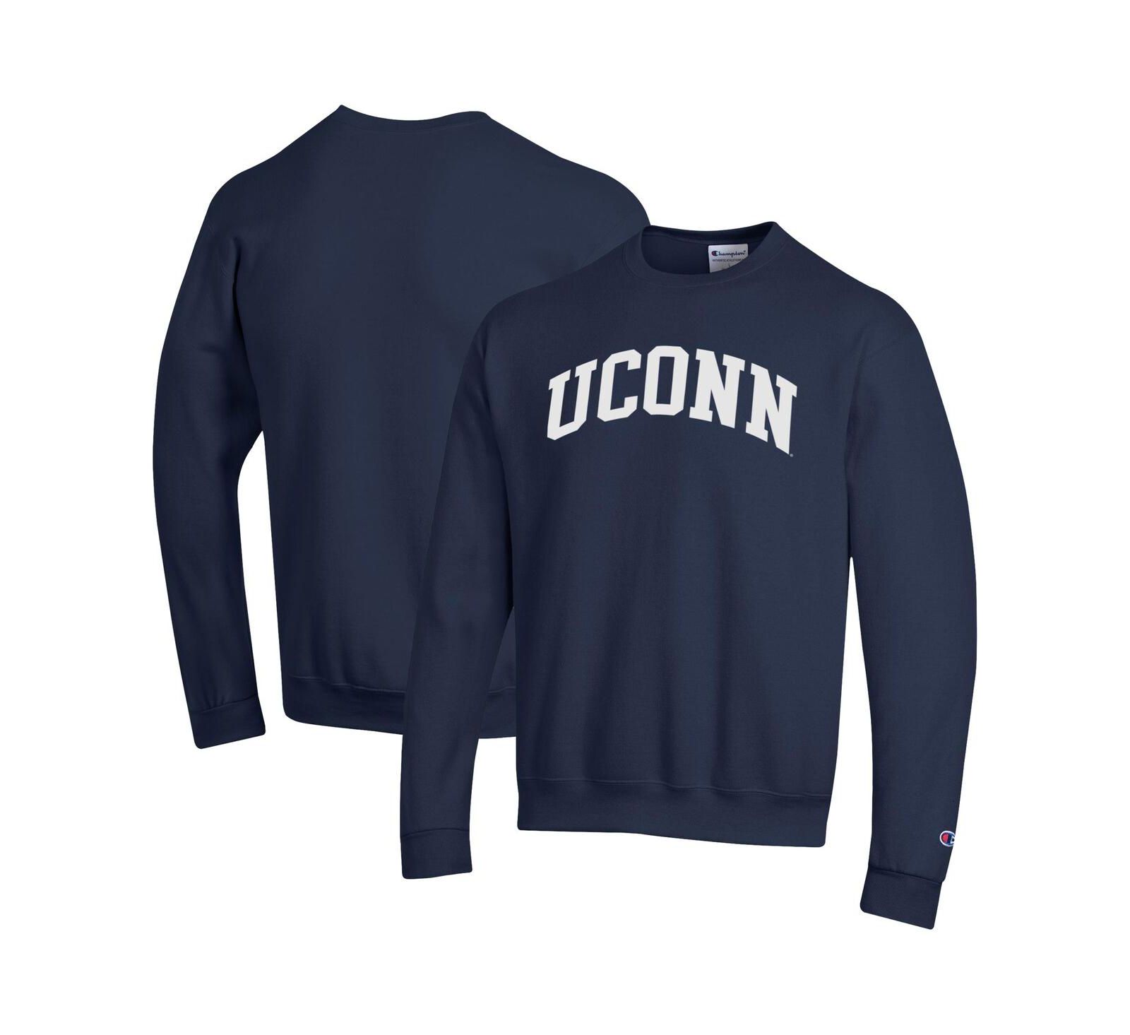 Мужская толстовка Champion UConn Huskies Basic Arch Fleece Pullover