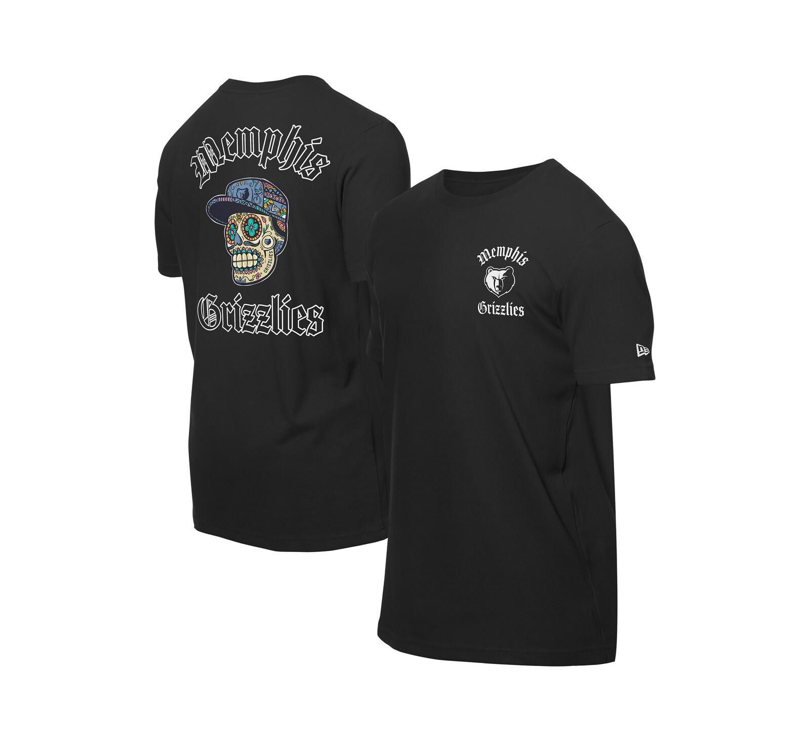 Футболка New Era Men's Black Memphis Grizzlies Sugar Skulls