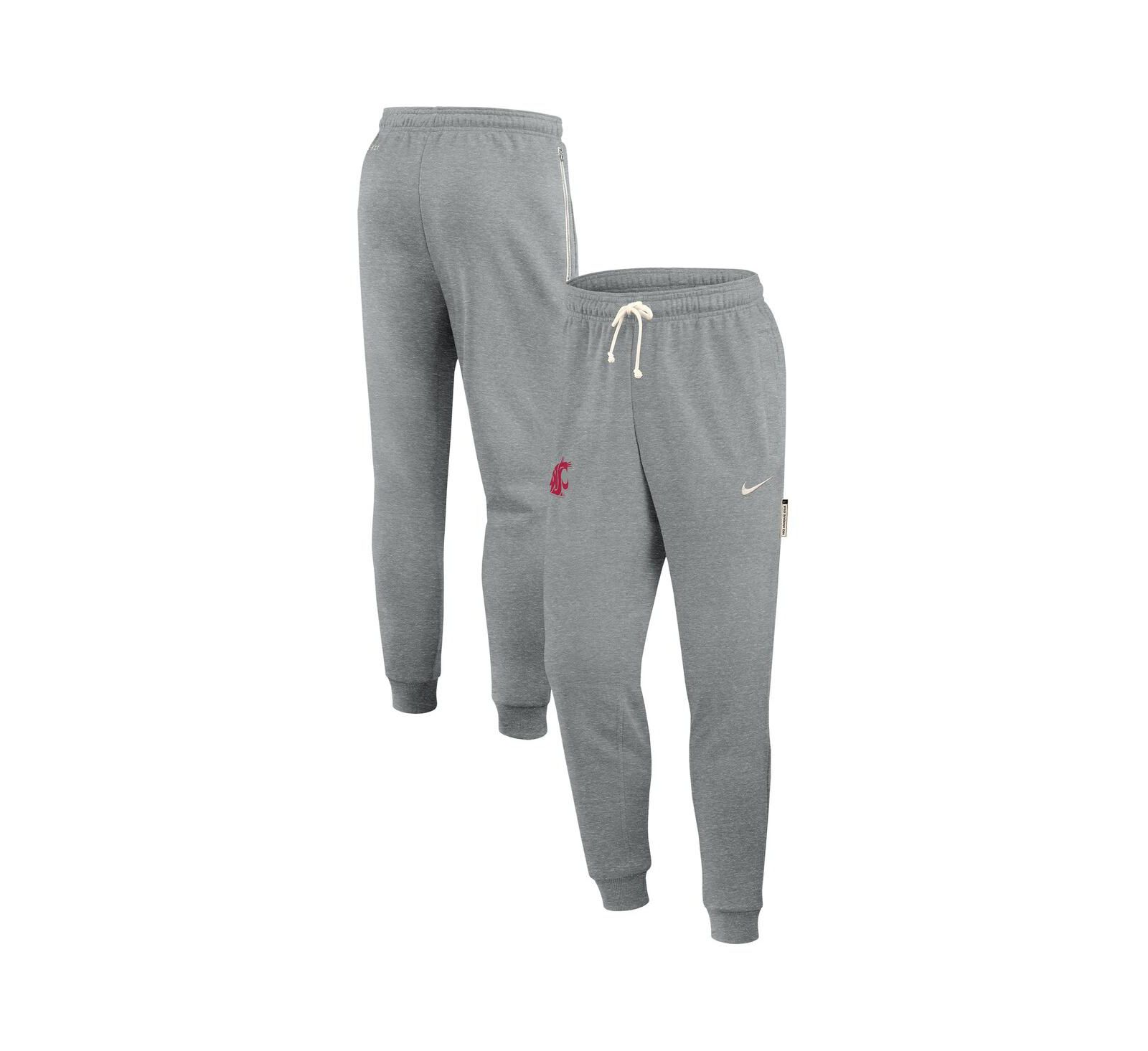 Nike Men's Heather Gray Washington State Cougars 2025 Sideline Standard Issue Dri-FIT Taper Sweatpants