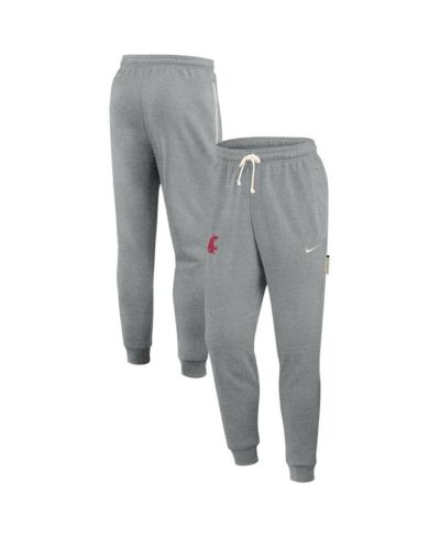 Nike Men's Heather Gray Washington State Cougars 2025 Sideline Standard Issue Dri-FIT Taper Sweatpants