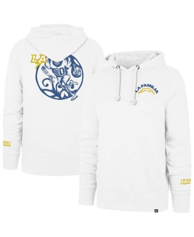 Мужское белое худи '47 Brand Los Angeles Chargers La Familia Headline