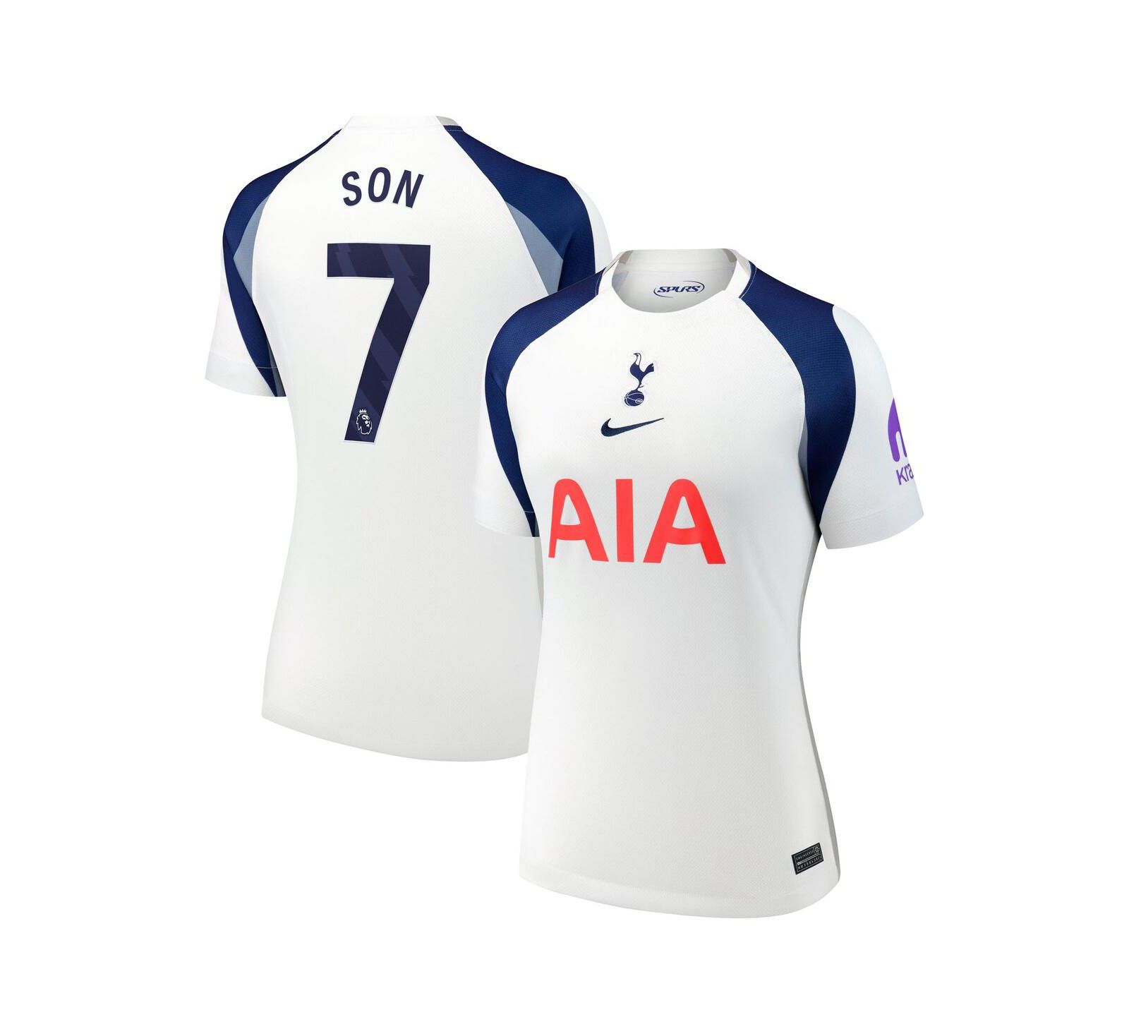 Женская реплика джерси Nike Tottenham Hotspur 2025/26 Home, Son Heung-Min White