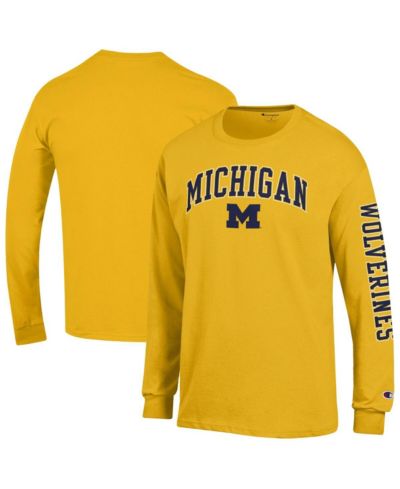 Мужская футболка Champion Michigan Wolverines Arch Over Logo