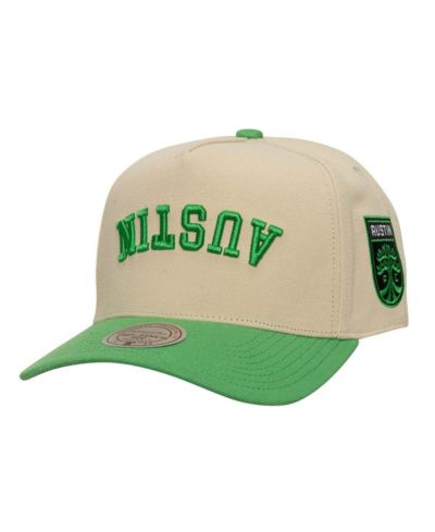 Mitchell & Ness Men's Green/Royal Austin FC Upside Down Pro Pinch Snapback Hat