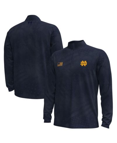 Under Armour Men's Navy Notre Dame Fighting Irish Freedom Collection ArmorFuse Half-Zip Top