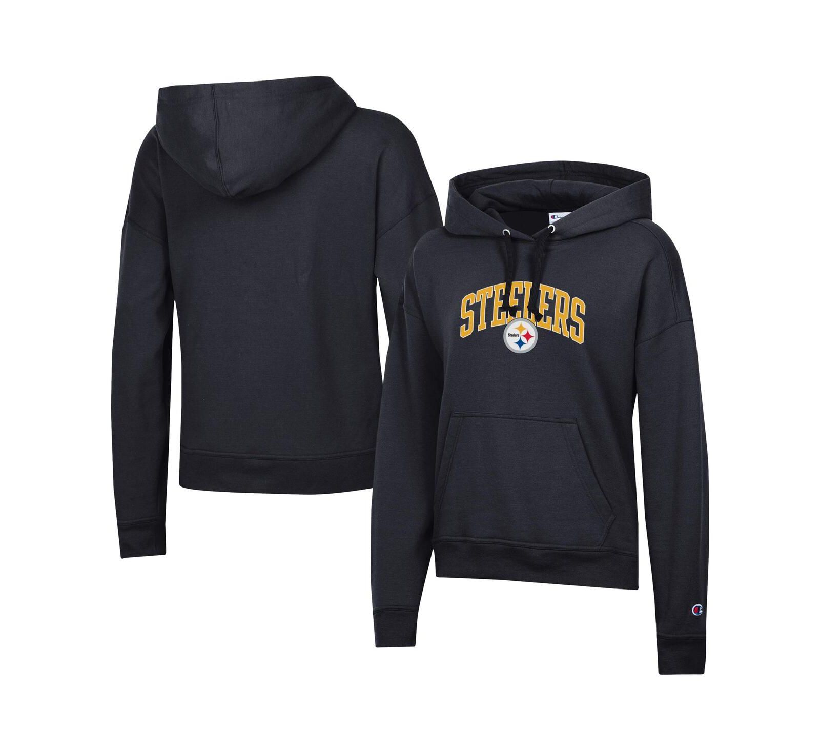 Худи Champion Women's Black Pittsburgh Steelers Power Blend