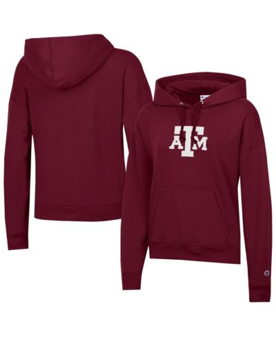Champion Женское флисовое худи Texas A&M Aggies Powerblend в цвете Maroon