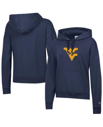 Женское флисовое худи Champion West Virginia Mountaineers, темно-синее
