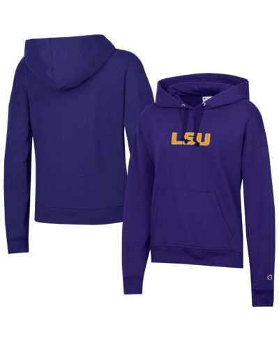 Champion Женское худи Power Blend Fleece, фиолетовое, LSU Tigers