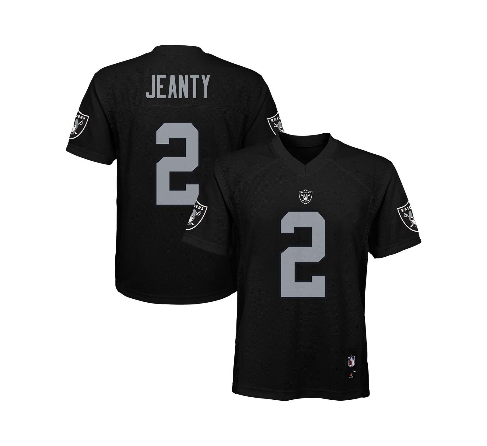 Джерси Outerstuff Big Boys and Girls Ashton Jeanty Black Las Vegas Raiders Replica Player Jersey