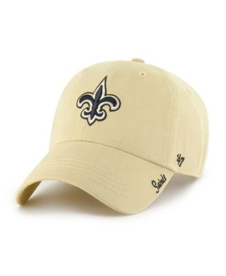 Женская регулируемая кепка '47 Brand Gold New Orleans Saints Miata Clean Up