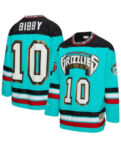 Mitchell & Ness Мужская и Женская хоккейная джерси Mike Bibby Turquoise Vancouver Grizzlies maxed Out Fashion