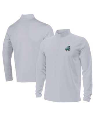 Мужская куртка Under Armour Gray Notre Dame Fighting Irish Sporting Leprechaun Motion Quarter-Zip