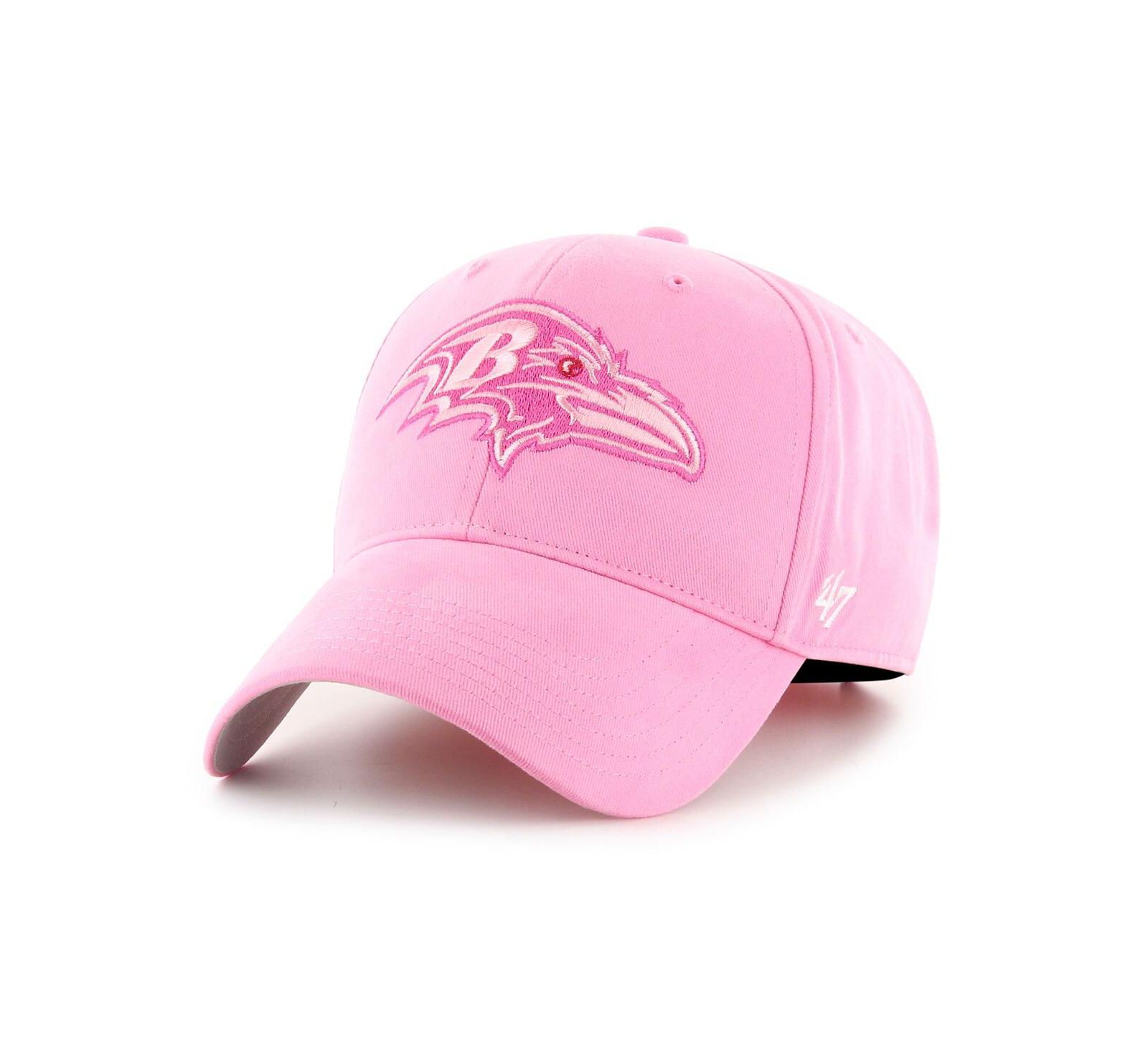 '47 Brand Детский Pink Baltimore Ravens Rose MVP Adjustable Hat