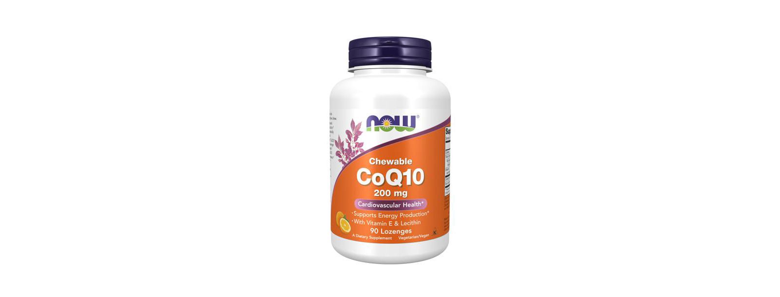 NOW Foods CoQ10, 200 Mg, 90 Lozenges
