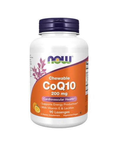 NOW Foods CoQ10, 200 Mg, 90 Lozenges