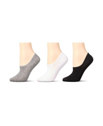 MeMoi Women's 3 Pair Silky-Soft No Show Rayon Blend Sneaker Liners