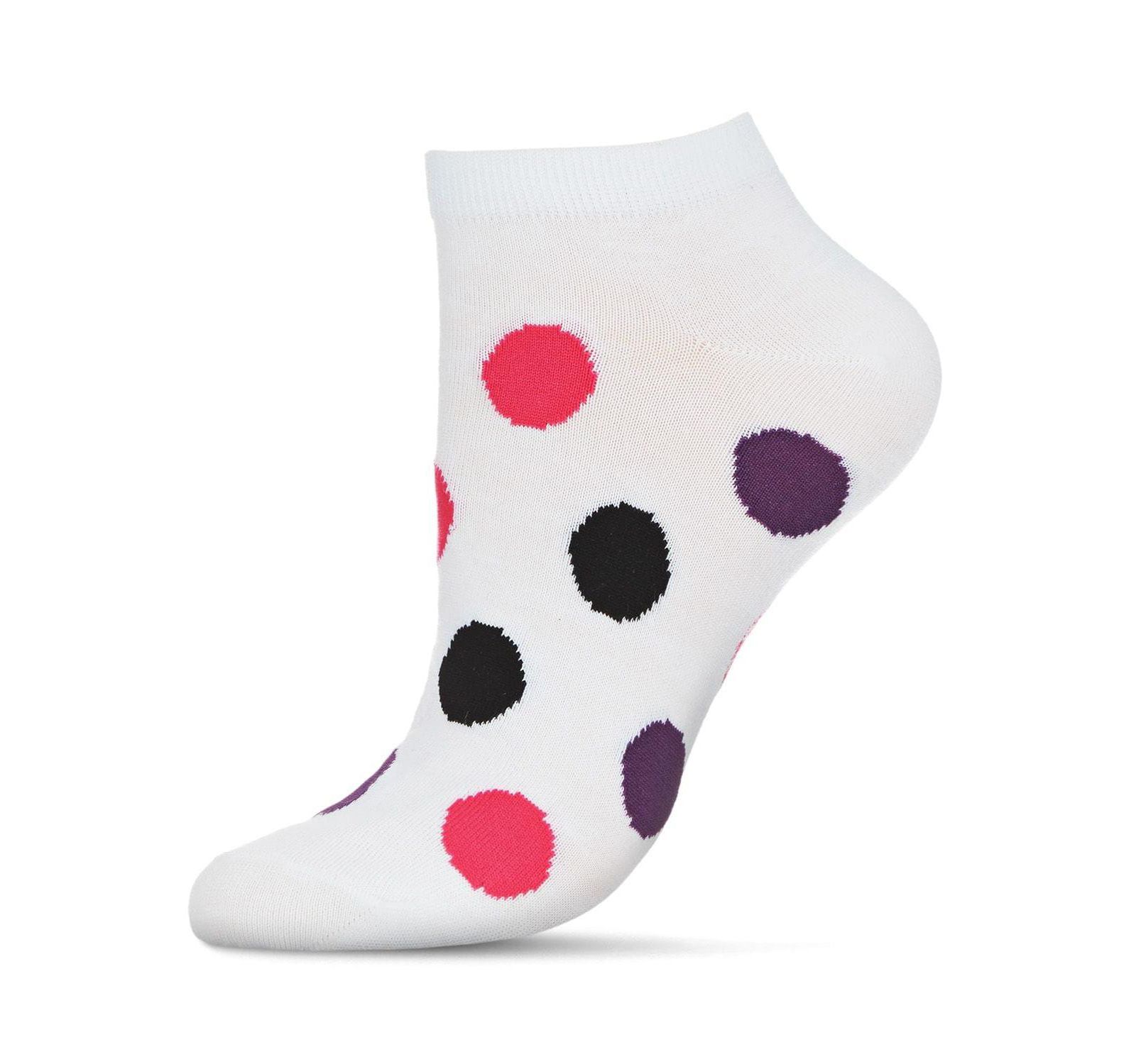 MeMoi Женские хлопковые носки Polka Dance Soft-Fit Low Cut