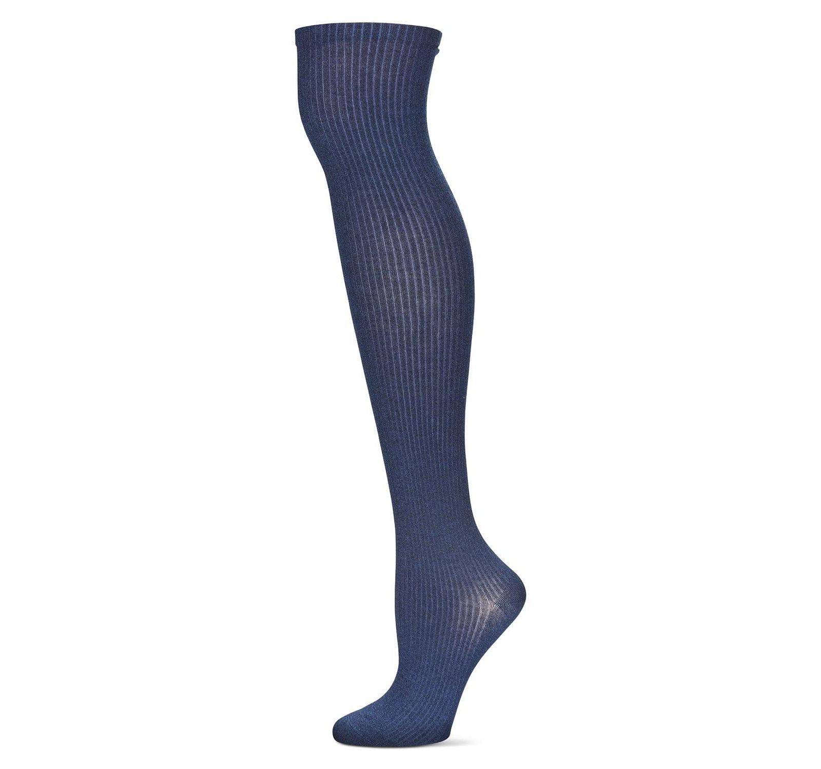 Теплые носки MeMoi Women's Textured Tone Over The Knee Cotton Blend