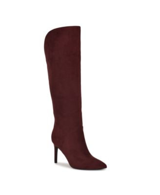 Nine West Womens Razla Tall Wide Calf Stiletto Dress Boots