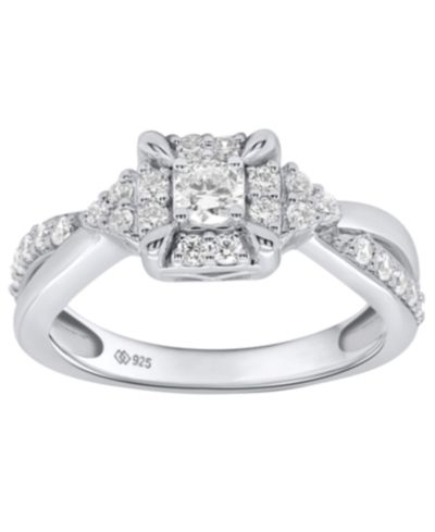 Кольцо Forever Grown Diamonds Diamond Ring (1/2 ct. t.w.) из стерлингового серебра White Rhodium