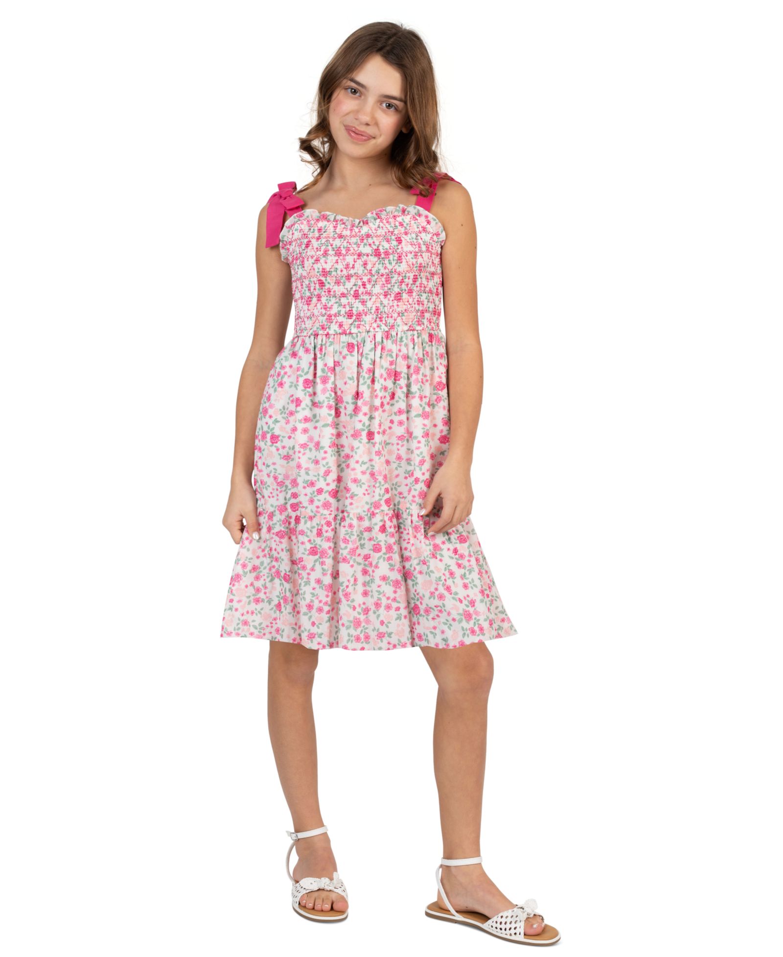 Детское платье Rare Editions 7-16 Printed Woven Bodice Sleeveless