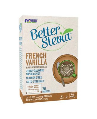 Стевия NOW Foods French Vanilla, 75 шт/коробка