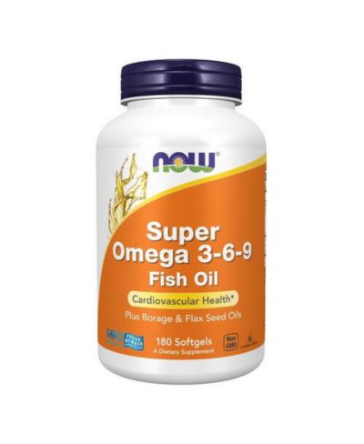 NOW Foods Super Omega 3-6-9, 1200 mg, 180 Sgels