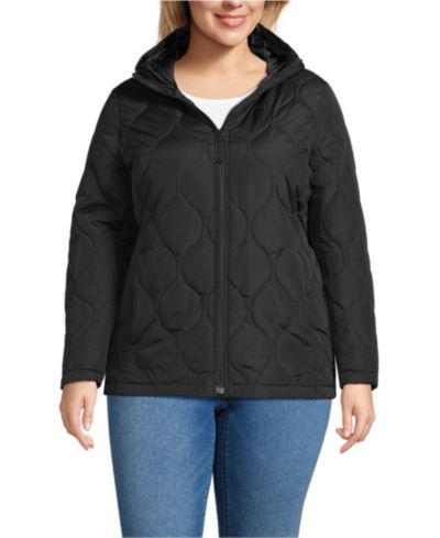Утепленная куртка Lands' End Plus Size FeatherFree Quilted Insulated