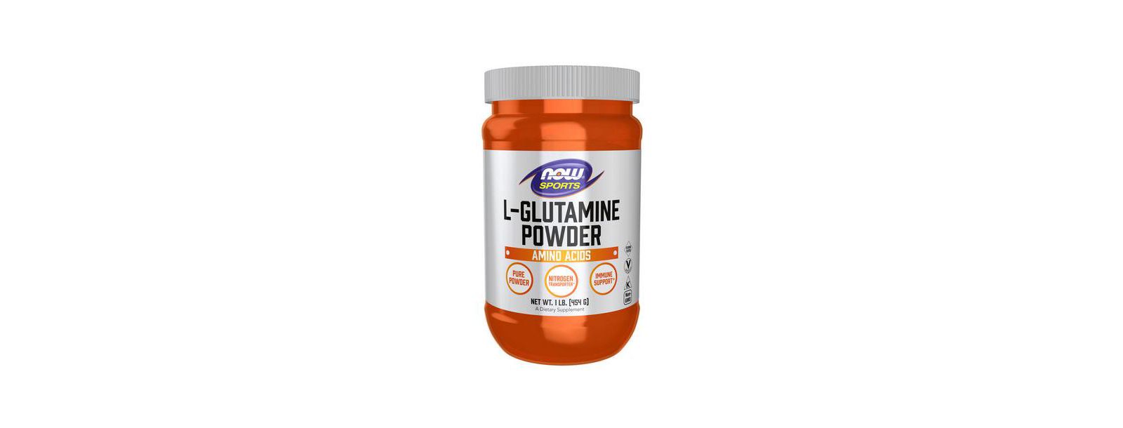 NOW Foods L-Glutamine Powder, POWDER, 1 Lb