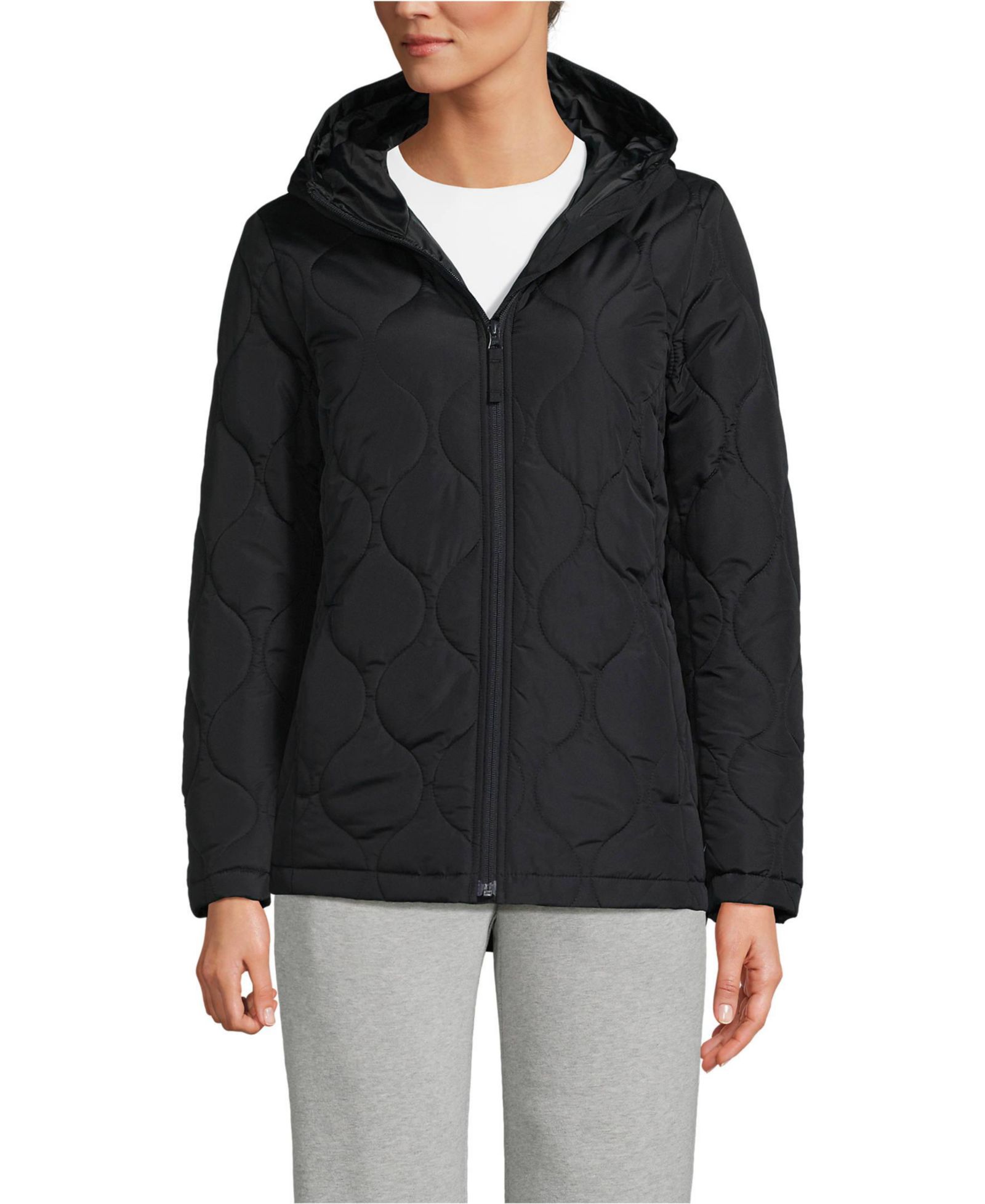 Lands' End Women's Tall FeatherFree Onion Quilted Insulated Jacket