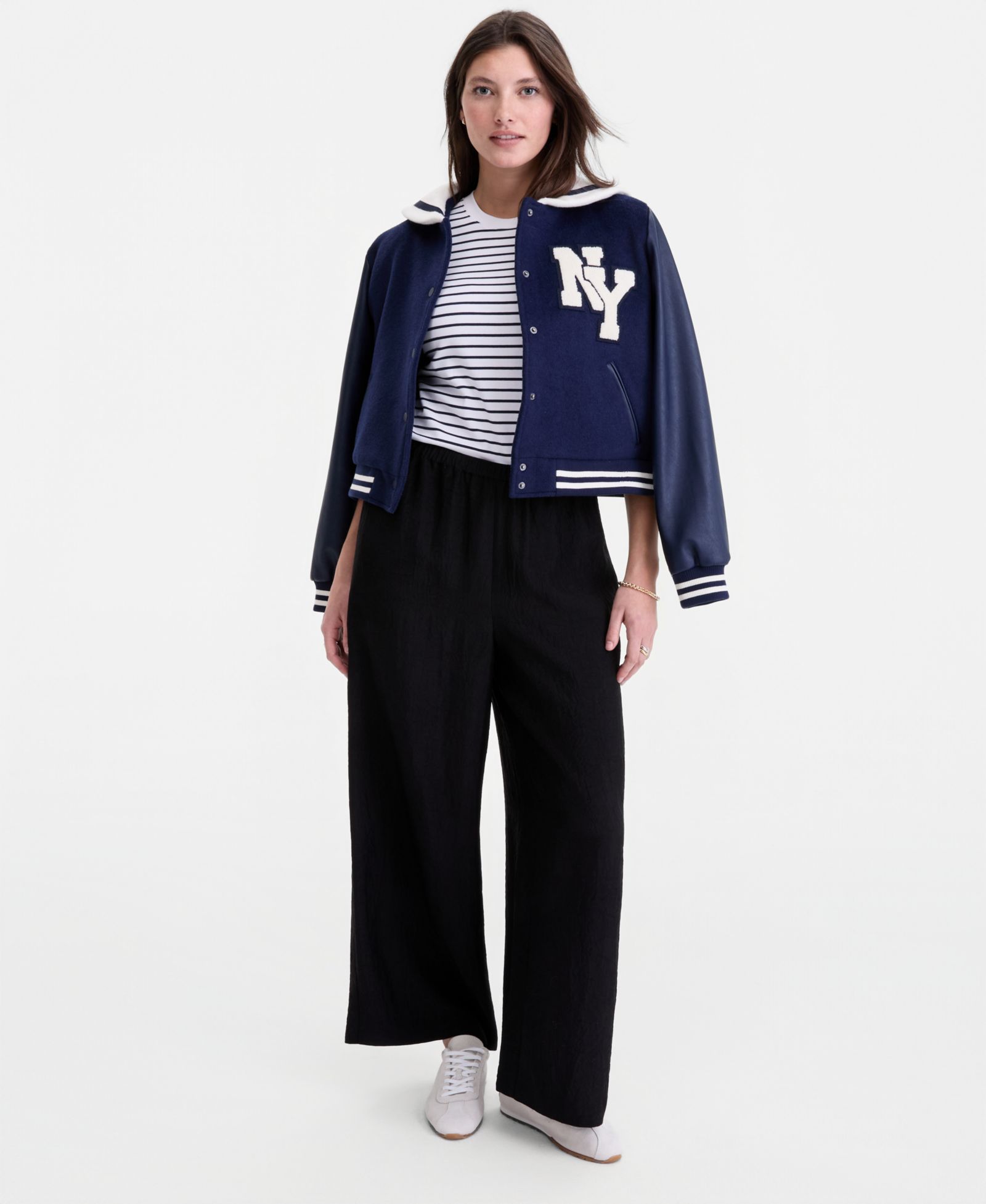 On 34th Women's Crinkle Satin Wide-Leg Pull-On Pants, Regular & Short, Macy's Exclusive