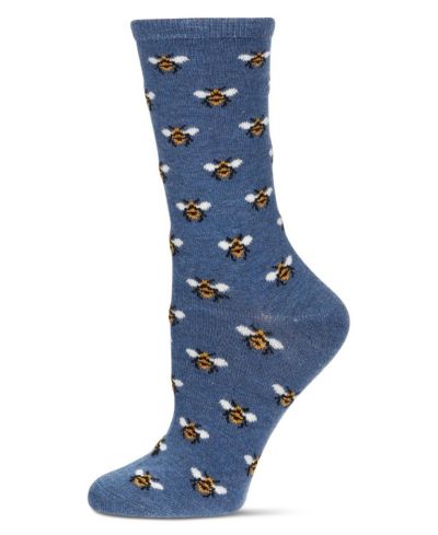 MeMoi Women's Bee Cashmere Blend Crew Socks