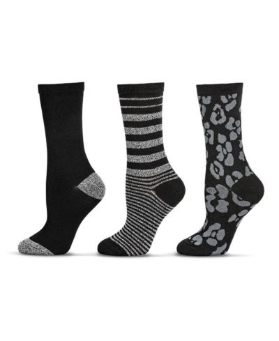 Женские носки MeMoi 3 пары Buttersoft Variety Novelty Crew