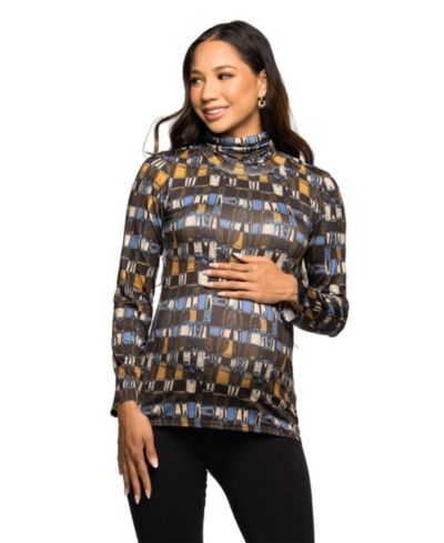 24seven Comfort Apparel Women's Maternity Long Sleeve Top