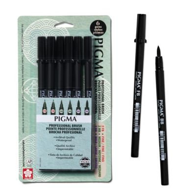 Sakura Pigma Professional Archival Ink Brush Pens