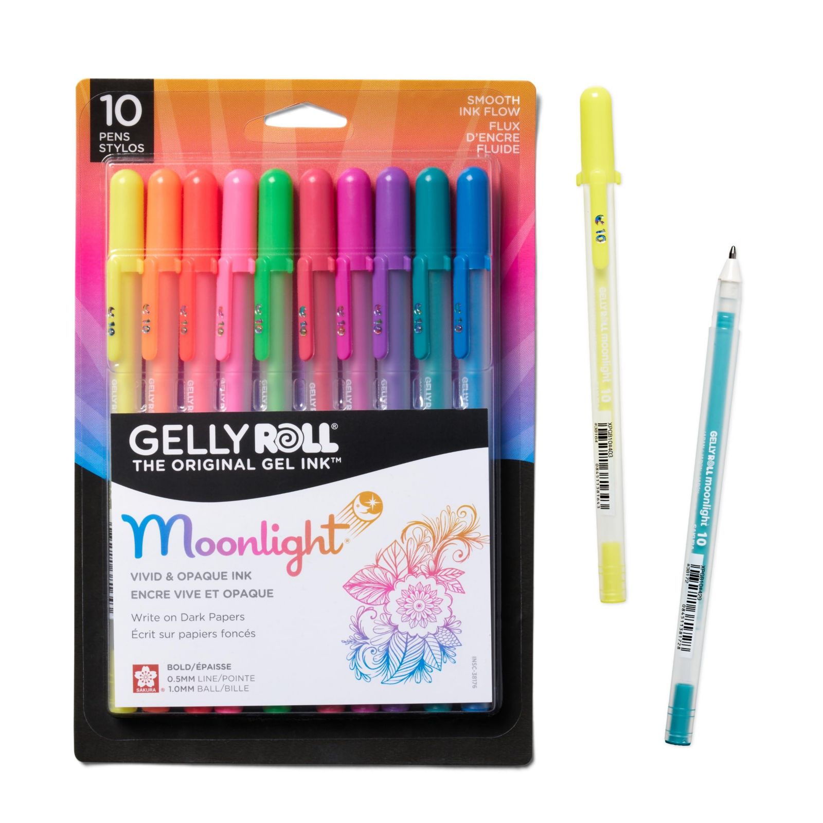 Набор ручек Sakura Gelly Roll Moonlight, 1 мм, яркие наконечники, assorted colors