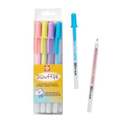 Sakura 16-Piece Souffle Cube Collection 3-D Opaque Ink Pen Set