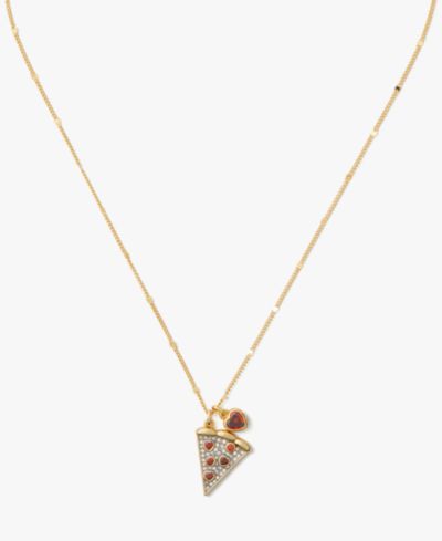 Подвеска-кулон kate spade new york Cubic Zirconia and Glass Pizza My Heart