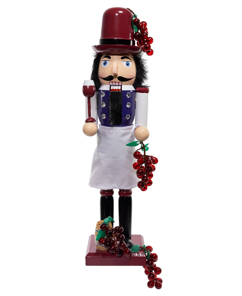 Kurt Adler деревянныйentarmethylsulfanyl Nutcracker Wine 15"entarmethylsulfanyl