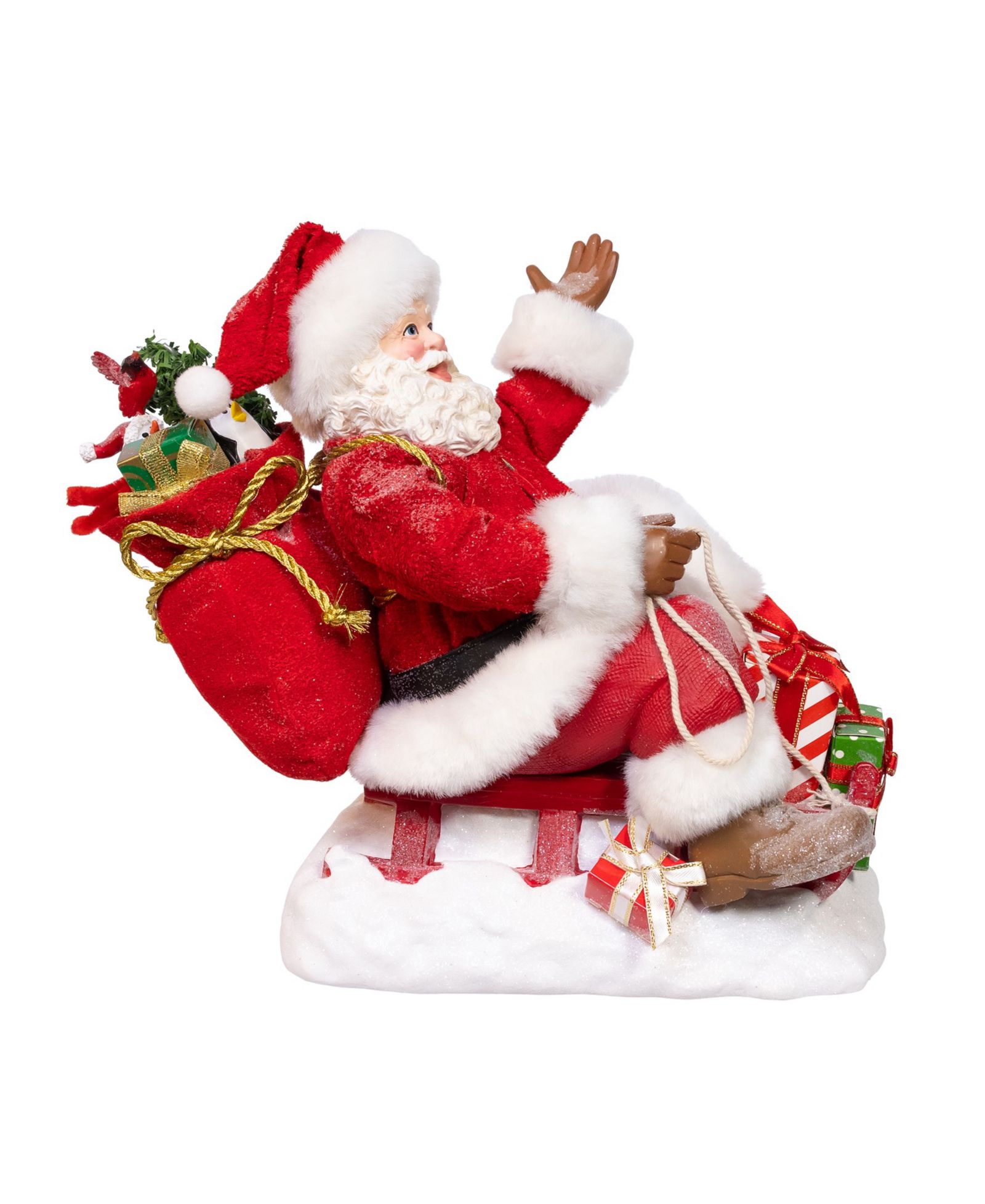 Kurt Adler 8.5" Fabriché Santa on Sled