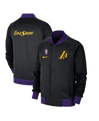 Nike Men's Black Los Angeles Lakers 2024/25 City Edition Authentic Showtime Performance Full-Zip Jacket