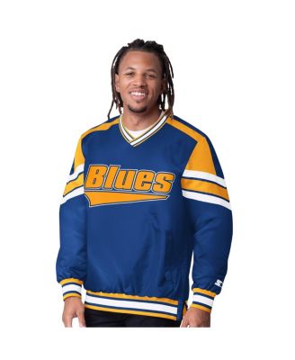 Starter Мужская куртка-пуловер St. Louis Blues Reliever V-Neck, синяя