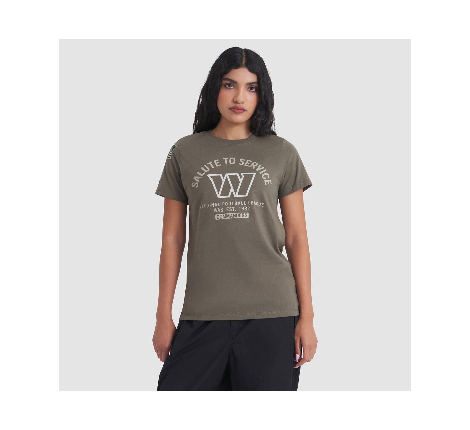 Женская футболка Nike Olive Washington Commanders 2025 Salute to Service