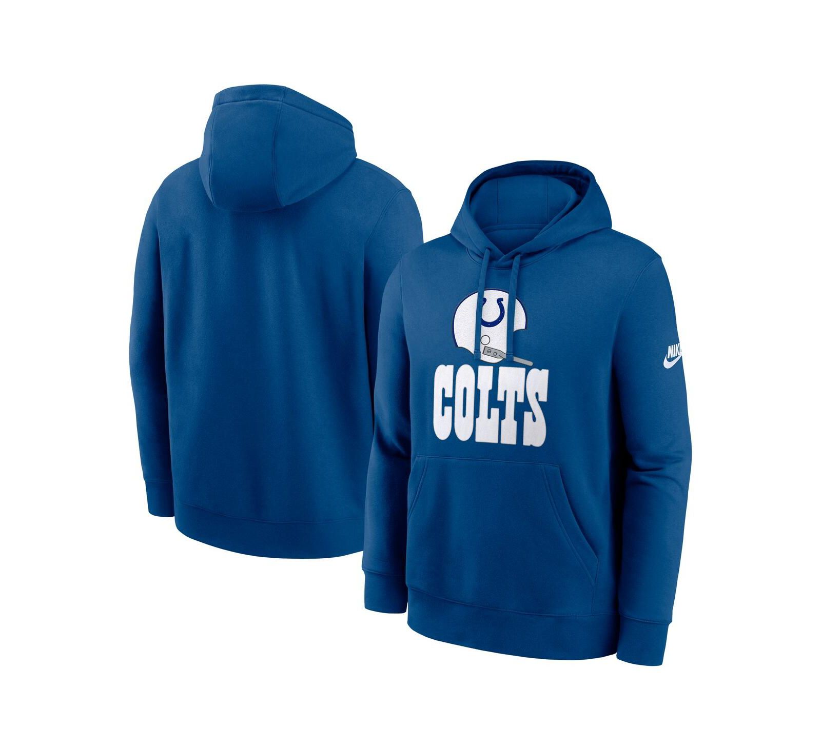 Nike Men's Royal Indianapolis Colts Best Season Rewind Club Pullover Hoodie