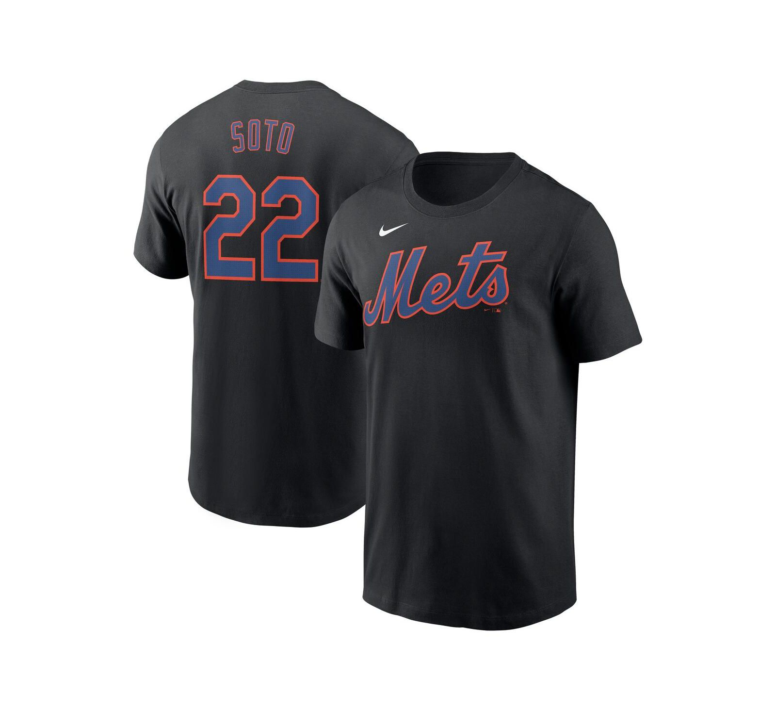 Мужская футболка Nike Juan Soto Black New York Mets Fuse Name & Number