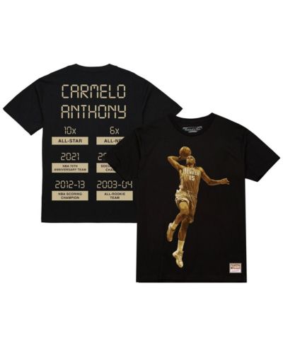 Футболка Mitchell & Ness Men's Carmelo Anthony Black Denver Nuggets Ultimate Player