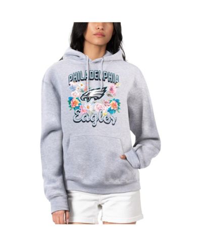 Женское флисовое худи G-III 4Her by Carl Banks Heather Gray Philadelphia Eagles, с логотипом команды