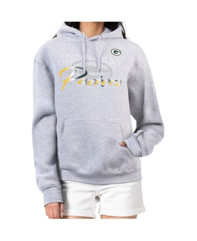 G-III 4Her by Carl Banks Женское худи с начесом Shadow Logo, серое, Green Bay Packers